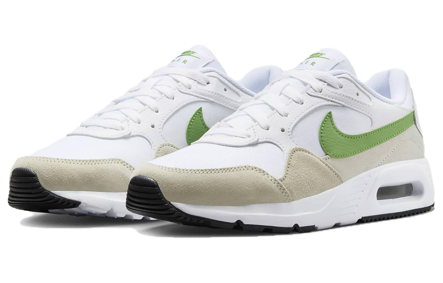Shop 耐吉 Air Max SC 耐磨透氣 低幫 跑步鞋 女款 白綠
