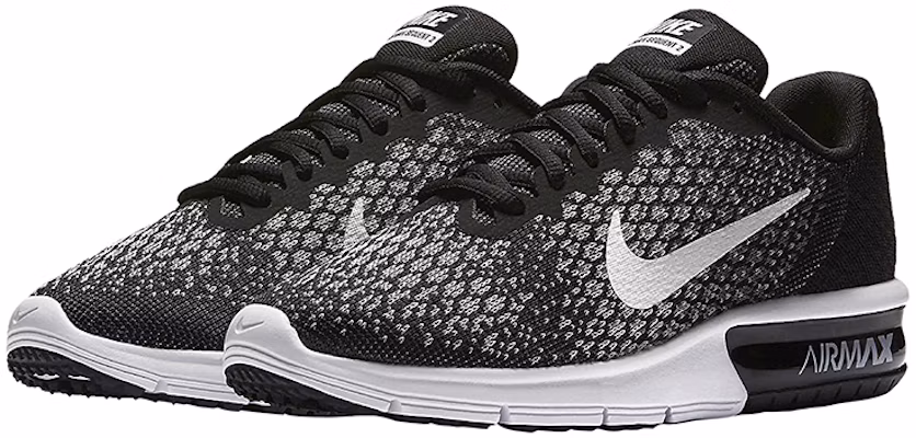 Nike Air Max Sequent 2 低筒 跑步鞋 女款 黑白 Shop Nike Air Max Sequent 2 低筒 跑步鞋 女款 黑白