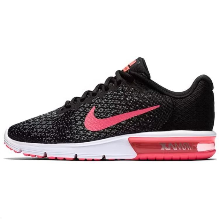 (Women) Nike Air Max Sequent 2 Black Vivid Pink 852465-006