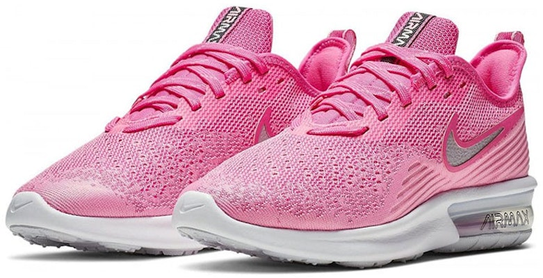 Nike Air Max Sequent 4 低筒跑鞋 女款 粉銀 Lookbook Nike Air Max Sequent 4 低筒跑鞋 女款 粉銀