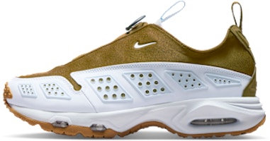 (Women) Nike Air Max SNDR Sneakers Olive Flak/Black/Gum Medium Brown/Blue Tint FZ2068-301 (Women) Nike Air Max SNDR Sneakers Olive Flak/Black/Gum Medium Brown/Blue Tint FZ2068-301