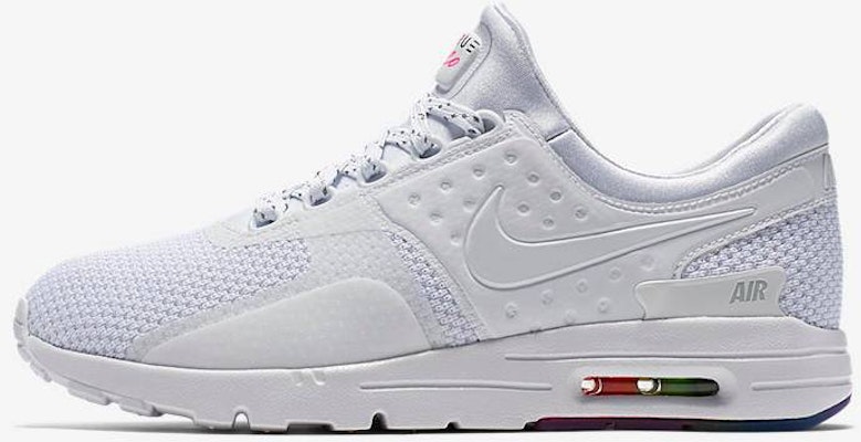 Nike Air Max Zero 減震透氣 低筒 跑步鞋 男女同款 白色 Lookbook Nike Air Max Zero 減震透氣 低筒 跑步鞋 男女同款 白色