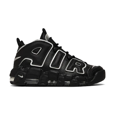 (W) Nike Air More Uptempo 'Black Metallic Silver'