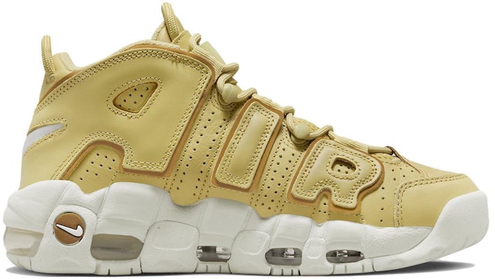 Nike air more uptempo womens gold shop