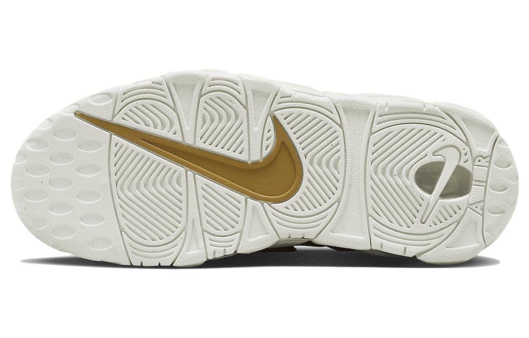 Details for Nike Air More Uptempo “Buff Gold“ 耐磨透氣 中幫 復古籃球鞋 男款 黃白