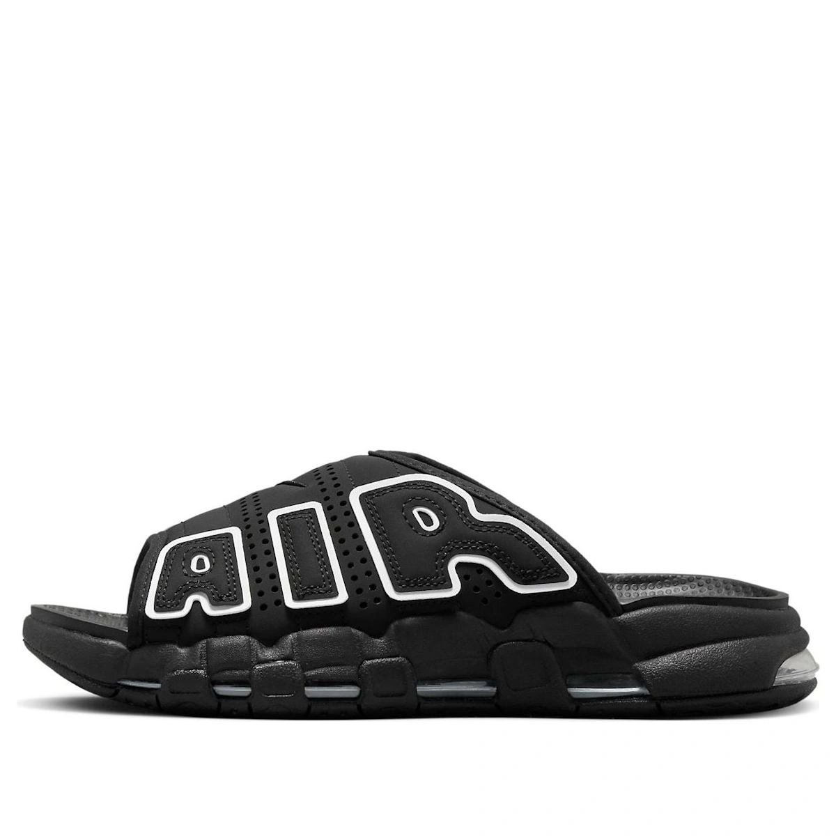 (Women) Nike Air More Uptempo Slide 'Black White'