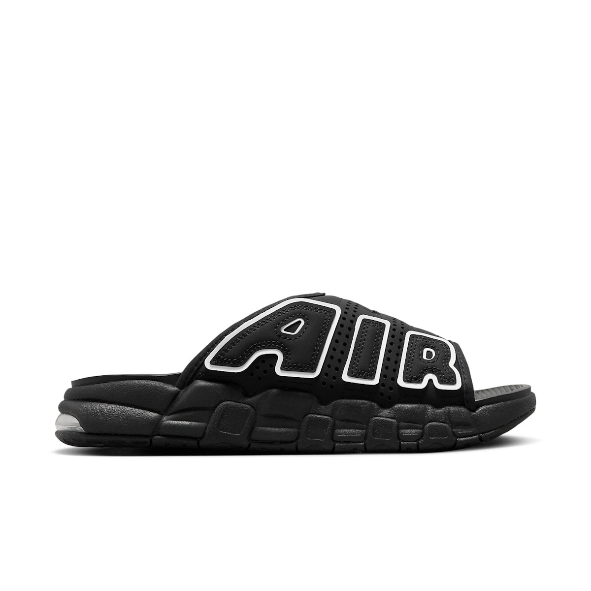 (Women) Nike Air More Uptempo Slide 'Black White'