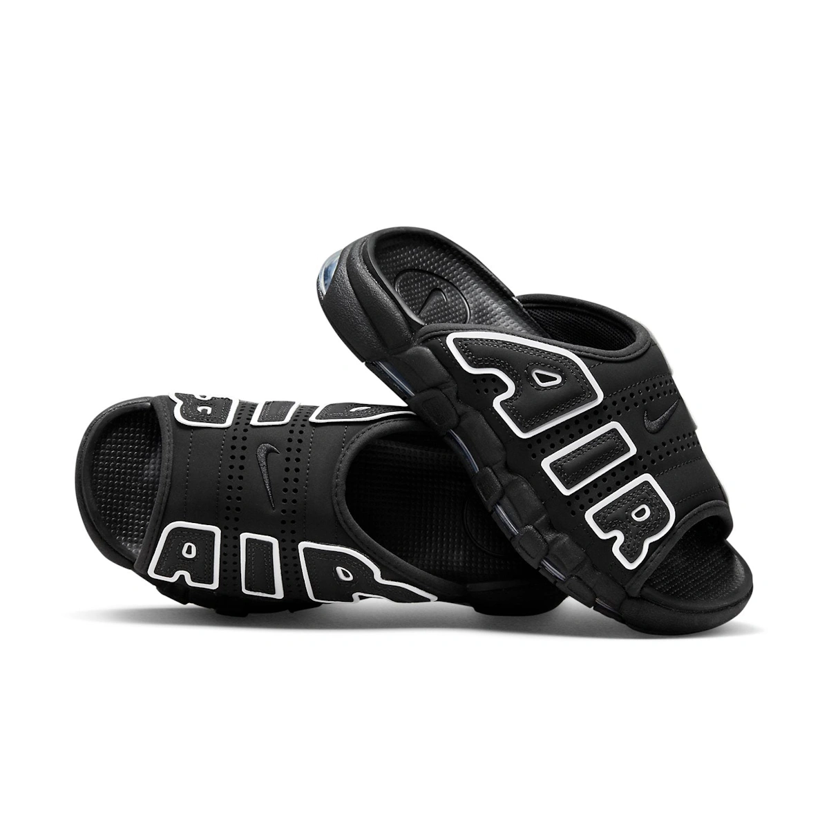 (Women) Nike Air More Uptempo Slide 'Black White'