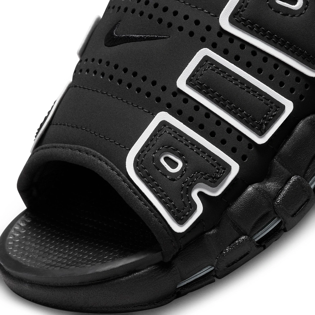 (Women) Nike Air More Uptempo Slide 'Black White'