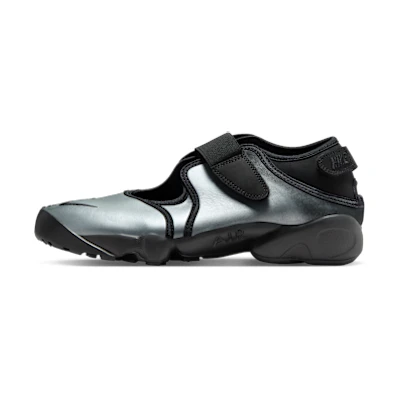 (W) Nike Air Rift Leather Metallic Silver/Black