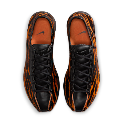 Shop (Women) Nike Air Superfly LX Pony Hair Leather Sneakers Alpha Orange/Black HQ9148-800