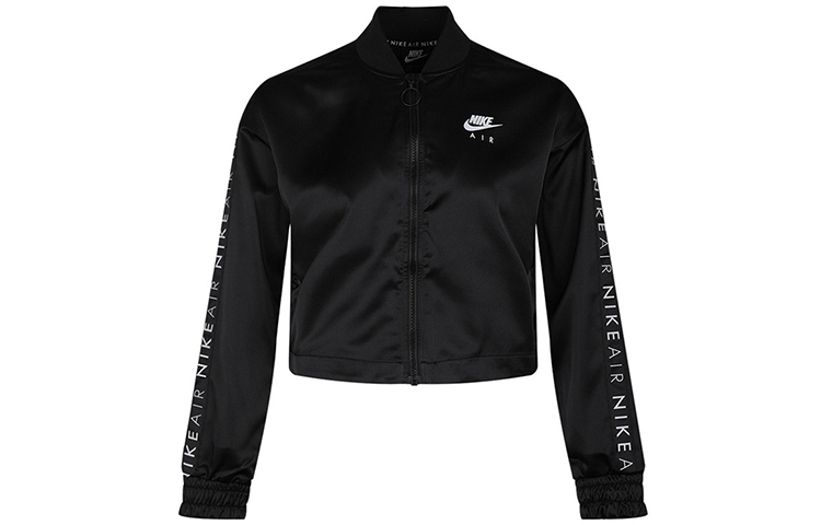 (Women) Nike Air TRK Satin Short Jacket Black Casual Jacket BV4780-010