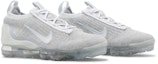 Cheap (W) Nike Air VaporMax 2021 FK 'Putih Pure Platinum' DC4112-100