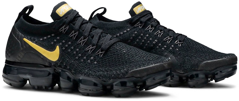(W) Nike Air VaporMax 2 Negro Oro Metálico 942843-012 Cheap (W) Nike Air VaporMax 2 Negro Oro Metálico 942843-012