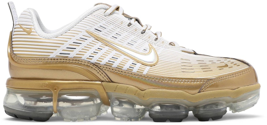 Women Nike Air VaporMax 360 White Metallic Gold CK9670 101