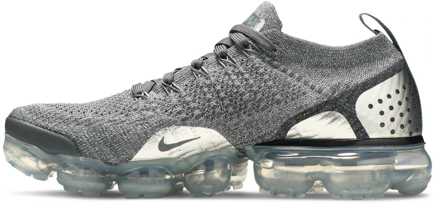 Wanita Nike Air VaporMax Flyknit 2 Kelabu Gelap Chrome 942843-013 Lookbook Wanita Nike Air VaporMax Flyknit 2 Kelabu Gelap Chrome 942843-013