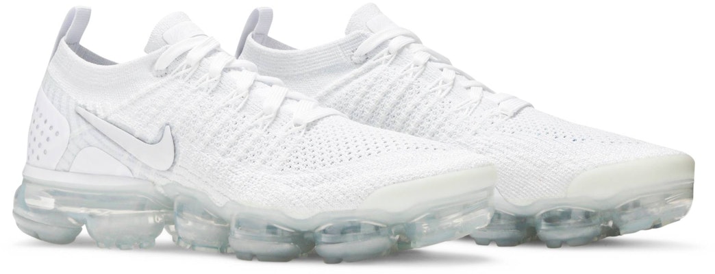 Women Nike Air VaporMax Flyknit 2 White Vast Grey 942843 105
