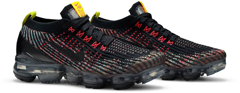 (W) 耐克Air VaporMax Flyknit 3 '黑色多彩' AJ6910-009 Cheap (W) 耐克Air VaporMax Flyknit 3 '黑色多彩' AJ6910-009