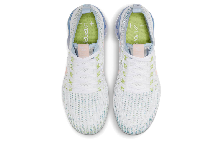 Shop 耐吉VaporMax Flyknit 3.0 Air低幫跑步鞋 女款 白藍