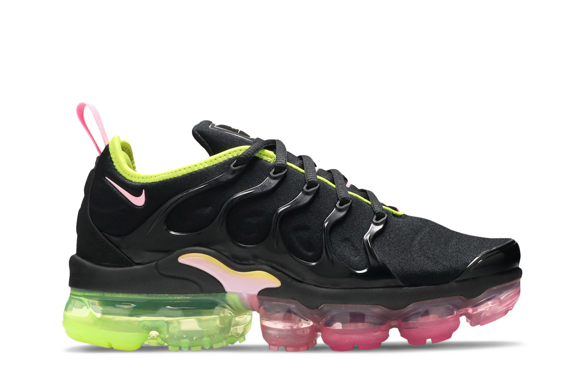 (Women) Nike Air VaporMax Plus Black Pink Rise Volt CI6160-001