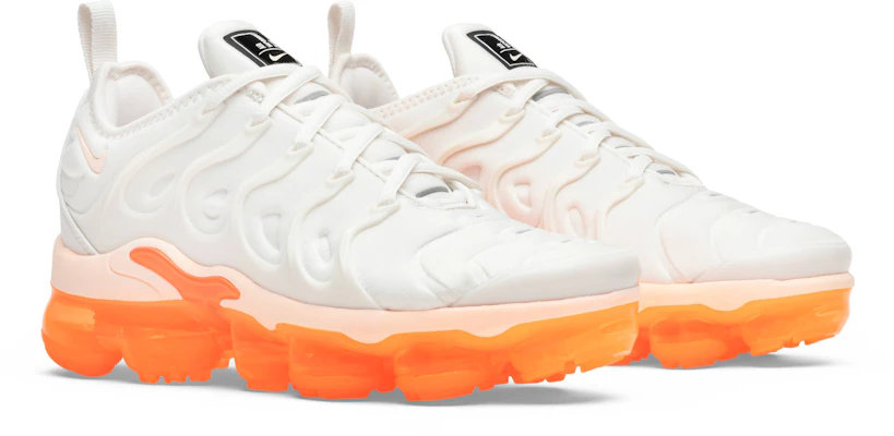 White and 2025 orange vapormax plus