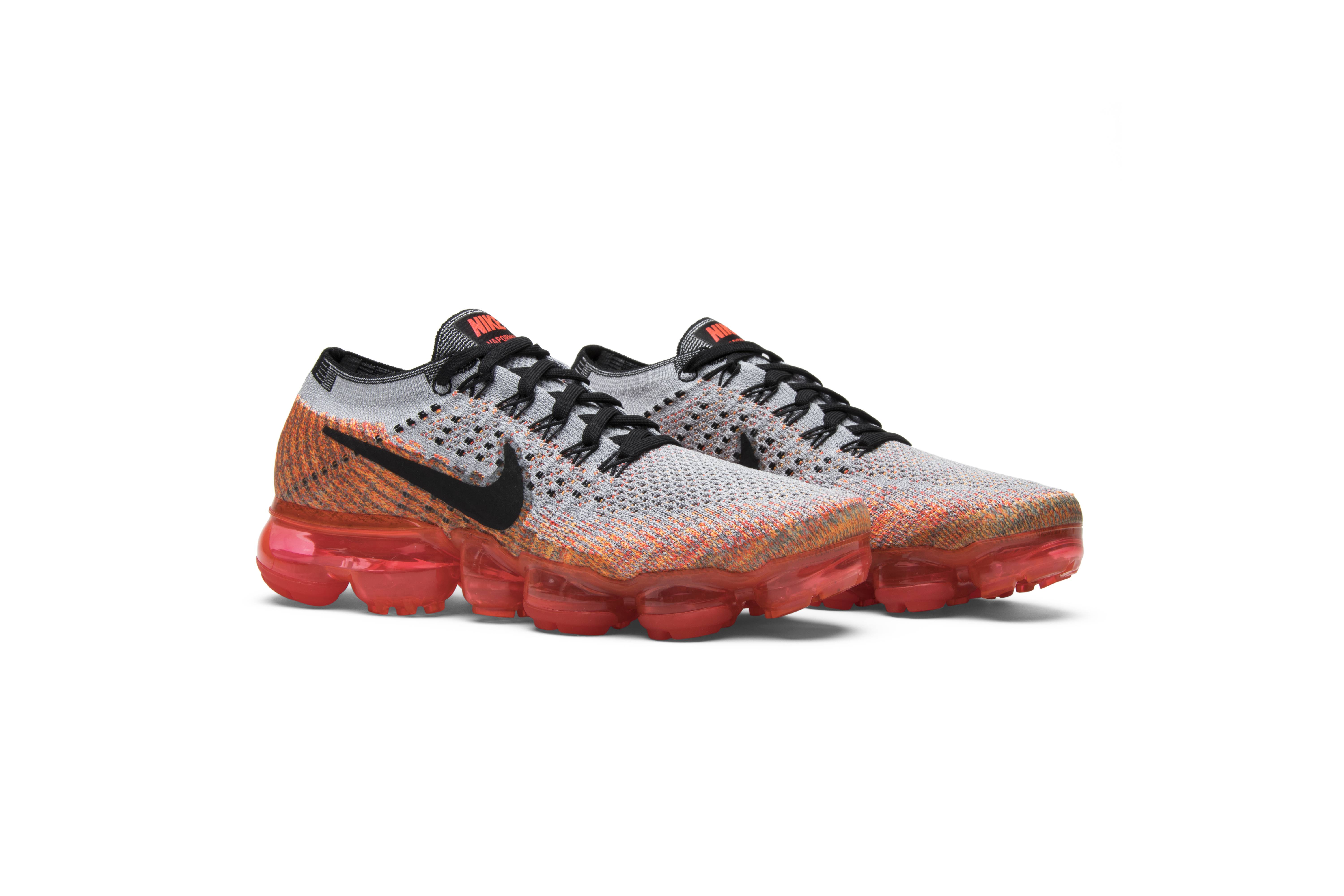 Cheap （女款）Nike Air VaporMax 狼灰亮猩紅 849557-026