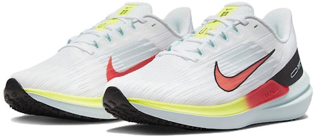 (W) Nike Air Winflo 9 'Putih Merah Cerah' DX3352-100 Lookbook (W) Nike Air Winflo 9 'Putih Merah Cerah' DX3352-100