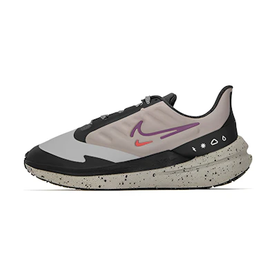 (W) Nike Air Winflo 9 Shield 'Cobblestone Vivid Purple'
