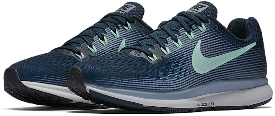 (Women) Nike Air Zoom Pegasus 34 'Blue Black Green' 880560-405 Lookbook (Women) Nike Air Zoom Pegasus 34 'Blue Black Green' 880560-405