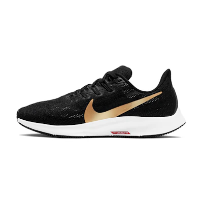 (W) Nike Air Zoom Pegasus 36 'Black Metallic Gold'