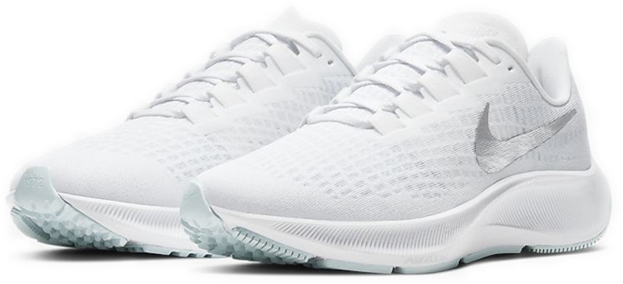 (W) Nike Air Zoom Pegasus 37 'Putih Silver Metalik' BQ9647-101 Lookbook (W) Nike Air Zoom Pegasus 37 'Putih Silver Metalik' BQ9647-101
