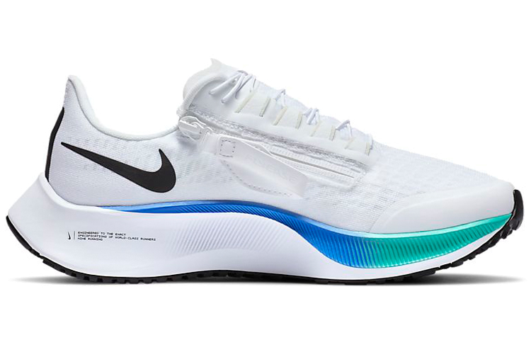 (W) Nike Air Zoom Pegasus 37 FlyEase Black/White/Blue 圖 2