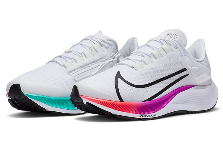 (W) Nike Air Zoom Pegasus 37 FlyEase Black/White/Blue 圖 3