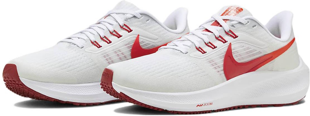Nike Air Zoom Pegasus 39 減震防滑 低筒 跑步鞋 女款 白紅 Lookbook Nike Air Zoom Pegasus 39 減震防滑 低筒 跑步鞋 女款 白紅