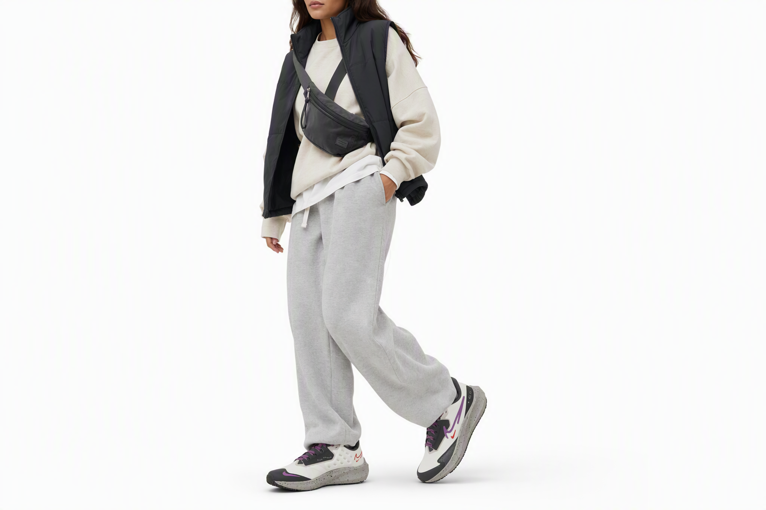 Order （女）Nike Air Zoom Pegasus 39 Shield '淺骨白耀眼紫' DO7626-003