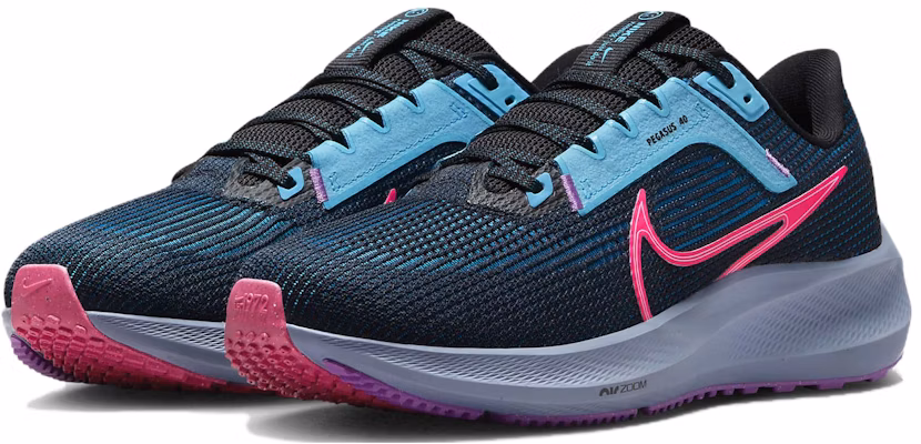 (女子)Nike Air Zoom Pegasus 40 SE '黑色超粉' FJ2974-001 Lookbook (女子)Nike Air Zoom Pegasus 40 SE '黑色超粉' FJ2974-001