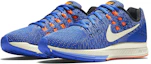 Lookbook Nike Zoom Structure 19 AIR 運動 防滑耐磨 低筒 跑步鞋 女款 藍色