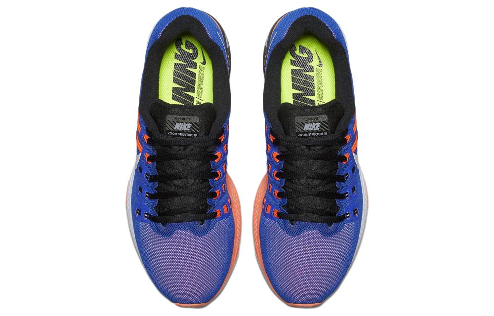 Lookbook Nike Zoom Structure 19 低筒 跑步鞋 女款 藍橙色