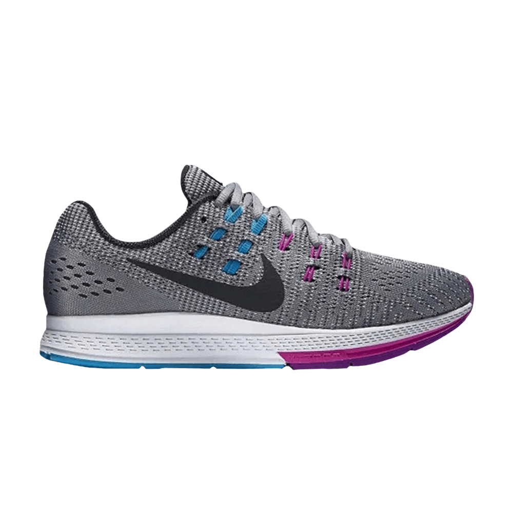 (Women) Nike Air Zoom Structure 19 Wide 'Cool Grey Fuchsia Flash' 806585-005