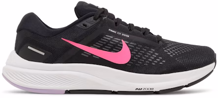 (Women) Nike Air Zoom Structure 24 'Black Hyper Pink' DA8570-002 (Women) Nike Air Zoom Structure 24 'Black Hyper Pink' DA8570-002