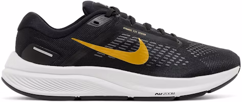 (Women) Nike Air Zoom Structure 24 'Black Metallic Gold Coin' DA8570-003 (Women) Nike Air Zoom Structure 24 'Black Metallic Gold Coin' DA8570-003