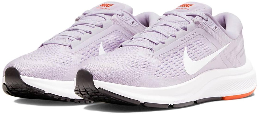 (W) Nike Air Zoom Structure 24 'Lilac Rush Orange' dalam warna Ungu dan Jingga. DA8570-501 Lookbook (W) Nike Air Zoom Structure 24 'Lilac Rush Orange' dalam warna Ungu dan Jingga. DA8570-501