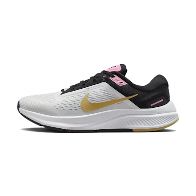 (W) Nike Air Zoom Structure 24 'White Black Wheat Gold'