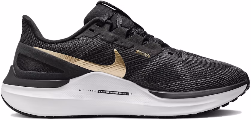 (W) Nike Air Zoom Structure 25 'Negro Oro Metálico' DJ7884-003 Order (W) Nike Air Zoom Structure 25 'Negro Oro Metálico' DJ7884-003