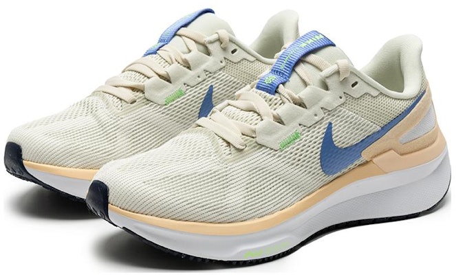 Nike Zoom Structure 25 舒適 耐損通風 低筒 跑步鞋 GS 米藍色 Lookbook Nike Zoom Structure 25 舒適 耐損通風 低筒 跑步鞋 GS 米藍色