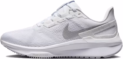 (Women) Nike Air Zoom Structure 25 Wide 'White Metallic Silver' FN7996-100 (Women) Nike Air Zoom Structure 25 Wide 'White Metallic Silver' FN7996-100