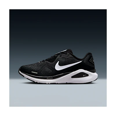 (W) Nike Air Zoom Structure 26 Black/Wolf Gray/Metallic Silver/White