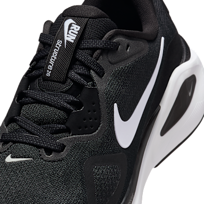 Sizing (W) Nike Air Zoom Structure 26 Hitam/Wolf Gray/Perak Metalik/Putih HQ2589-001
