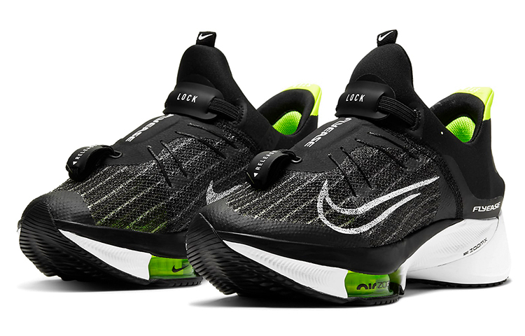 (W) Nike Air Zoom Tempo Next% FlyEase Black//Green 'White' 圖 3