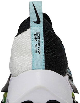 (Women) Nike Air Zoom Tempo NEXT% Flyknit 'Black Glacier Blue' CI9924-001 Sizing (Women) Nike Air Zoom Tempo NEXT% Flyknit 'Black Glacier Blue' CI9924-001